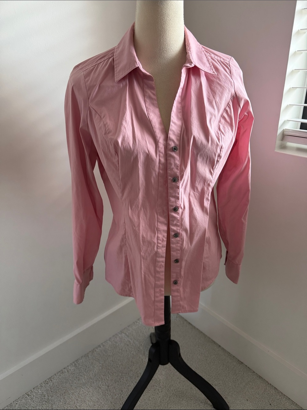 Express Men's Pink Button-Down Dress Shirt